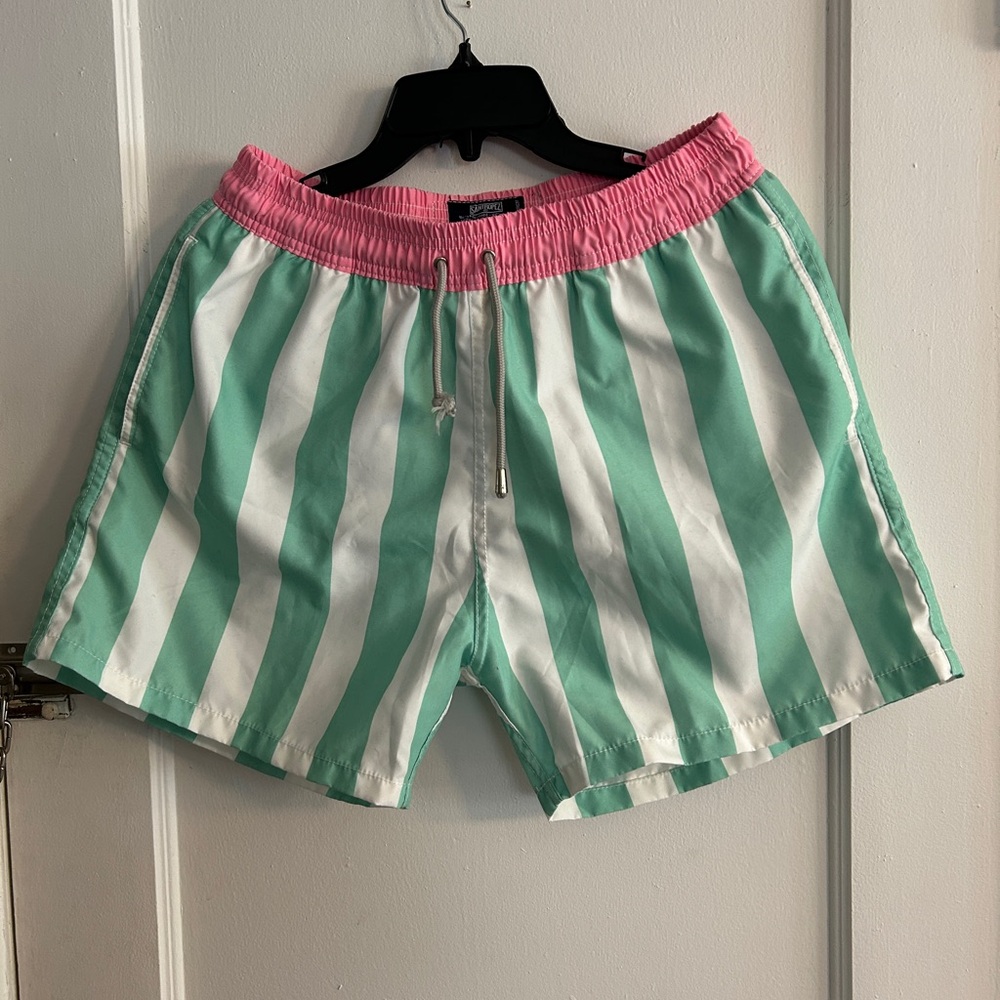 St. Tropez Athletic Shorts Pink and Green